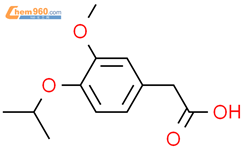 2-(4-异丙氧基-3-甲氧基苯基)乙酸结构式图片|88449-50-7结构式图片