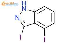 3,4-二碘-1H-吲唑结构式图片|885518-66-1结构式图片