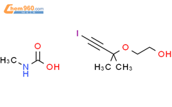 Ethanol, 2-[(3-iodo-1,1-dimethyl-2-propynyl)oxy]-, methylcarbamate