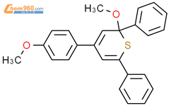 2H-Thiopyran, 2-methoxy-4-(4-methoxyphenyl)-2,6-diphenyl-
