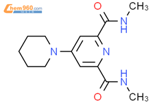 2,6-Pyridinedicarboxamide, N,N'-dimethyl-4-(1-piperidinyl)-