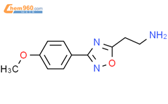 2-[3-(4-甲氧基苯基)-1,2,4-噁二唑-5-基]-1-乙胺结构式图片|885953-52-6结构式图片