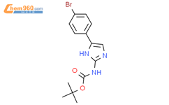 [4-(4-溴苯基)-1H-咪唑-2-基]-氨基甲酸叔丁酯结构式图片|885962-34-5结构式图片