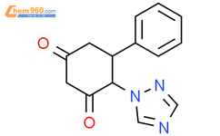 5-Phenyl-4-(1H-1,2,4-triazol-1-yl)-1,3-cyclohexanedione结构式图片|886361-84-8结构式图片