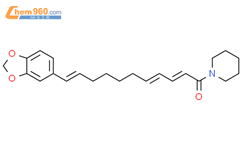 荜茇十一碳三烯哌啶结构式图片|88660-11-1结构式图片
