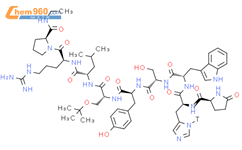 2-(L-组氨酸-1-t)-6-[O-(1,1-二甲基乙基)-D-丝氨酸]-9-(N-乙基-L-脯氨酰胺)-10-去甘氨酰胺-促黄体激素释放因子(猪)结构式图片|88699-82-5结构式图片