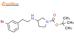 1-Boc-3-[2-(3-溴苯基)-乙基氨基]-吡咯烷结构式图片|887578-39-4结构式图片
