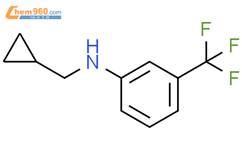 环丙基甲基-(3-三氟甲基-苯基)-胺盐酸盐结构式图片|887590-43-4结构式图片