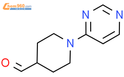 1-（嘧啶-4-基）哌啶-4-甲醛结构式图片|889126-35-6结构式图片