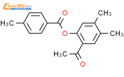 Benzoic acid, 4-methyl-, 2-acetyl-4,5-dimethylphenyl ester结构式图片|88952-28-7结构式图片