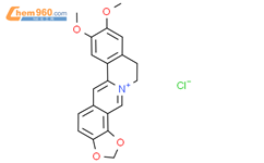 盐酸表小檗碱结构式图片|889665-86-5结构式图片
