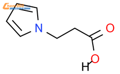 3 - （1H -吡咯- 1 -基）丙酸结构式图片|89059-06-3结构式图片