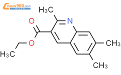 ethyl 2,6,7-trimethylquinoline-3-carboxylate结构式图片|892874-87-2结构式图片