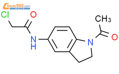 N-(1-acetyl-2,3-dihydro-1H-indol-5-yl)-2-chloroacetamide结构式图片|893722-06-0结构式图片