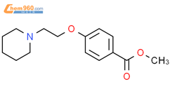 Benzoic acid, 4-[2-(1-piperidinyl)ethoxy]-, methyl ester结构式图片|89407-97-6结构式图片