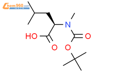 N-叔丁氧羰基-N-甲基-D-亮氨酸结构式图片|89536-84-5结构式图片