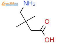 4-氨基-3,3-二甲基丁酸结构式图片|89584-22-5结构式图片
