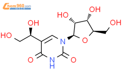 Uridine, 5-(1,2-dihydroxyethyl)-, (S)-结构式图片|89665-86-1结构式图片