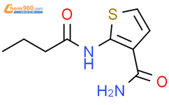 2-butanamidothiophene-3-carboxamide结构式图片|896680-70-9结构式图片