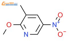 2-甲氧基-5-硝基-3-甲基吡啶结构式图片|89694-10-0结构式图片