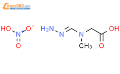 甘氨酸，N - （氨基亚氨基甲基） - N-甲基 - ，一硝酸酯结构式图片|89695-59-0结构式图片