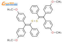 Disulfide, bis[2,2-bis(4-methoxyphenyl)-1-phenylethenyl]结构式图片|89703-84-4结构式图片