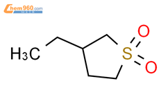 噻吩，3-乙基四氢-，1,1-二氧化物结构式图片|89791-49-1结构式图片