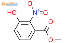2-硝基-3-羟基苯甲酸甲酯结构式图片|89942-77-8结构式图片