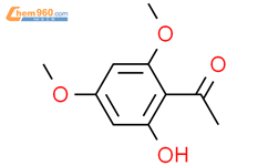 2-羟基-4,6-二甲氧基苯乙酮结构式图片|90-24-4结构式图片