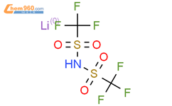 双三氟甲烷磺酰亚胺锂结构式图片|90076-65-6结构式图片