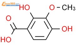 2,4-二羟基-3-甲氧基苯甲酸-结构式图片|90111-50-5结构式图片