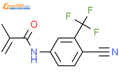 N-(4-氰基-3-三氟甲基苯基)甲基丙烯酰胺结构式图片|90357-53-2结构式图片