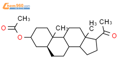 5α-孕烷-3β-醇-20-酮3β-乙酸酯结构式图片|906-83-2结构式图片