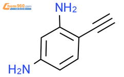 4-乙炔基-1,3-苯二胺结构式图片|907183-94-2结构式图片