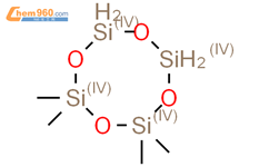 2,2,4,4-tetramethyl-1,3,5,7,2,4,6,8-tetraoxatetrasilocane结构式