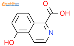 1-Isoquinolinecarboxylicacid, 5-hydroxy-结构式图片|90800-37-6结构式图片