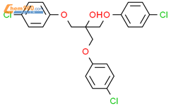 2-PROPANOL, 1,3-BIS(4-CHLOROPHENOXY)-2-[(4-CHLOROPHENOXY)METHYL]-结构式图片|90855-34-8结构式图片