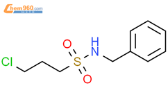 N-苄基-3-氯丙烷-1-磺酰胺结构式图片|90945-14-5结构式图片