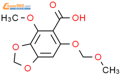 1,3-BENZODIOXOLE-5-CARBOXYLIC ACID, 4-METHOXY-6-(METHOXYMETHOXY)-结构式图片|90996-94-4结构式图片