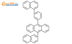 9-（萘-1-基）-10-（萘-2-基苯基）蒽结构式图片|910458-11-6结构式图片