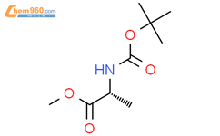 叔丁氧羰基-D-丙氨酸甲酯结构式图片|91103-47-8结构式图片