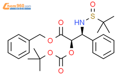 (SR,2R,3S)-2-(O-Boc)-3-(tert-butylsulfinyl)-3-phenylisoserine benzyl ester结构式图片|911199-15-0结构式图片