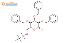 2-O,3-O,4-O-Tribenzyl-6-O-(tert-butyldimethylsilyl)-D-gluconic acid 1,5-lactone结构式图片|911380-37-5结构式图片