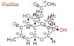 15-O-乙酰脱氧瓜萎镰菌醇-13C17结构式图片|911392-39-7结构式图片