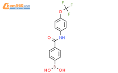 (4-((4-(Trifluoromethoxy)phenyl)carbamoyl)phenyl)boronic acid结构式图片|913198-23-9结构式图片