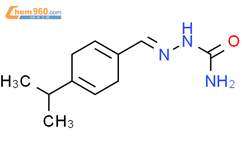 2-[[4-(1-甲基乙基)-1,4-环己二烯-1-基]亚甲基]肼甲酰胺结构式图片|91341-59-2结构式图片