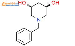 trans-1-Benzyl-piperidine-3,5-diol结构式图片|913832-01-6结构式图片