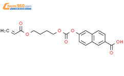 6-[[[4-[(1-氧代-2-丙烯-1-基)氧基]丁氧基]羰基]氧基]-2-萘甲酸结构式图片|914917-99-0结构式图片