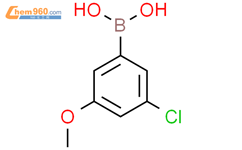 3-氯-5-甲氧基苯基硼酸结构式图片|915201-07-9结构式图片