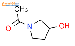 (R)-1-乙酰基-3-羟基吡咯烷结构式图片|916733-17-0结构式图片